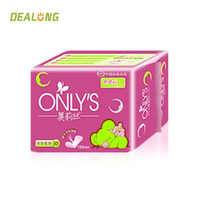 100% Katun Organik Sanitary Pads Maxi Pads Dicetak Daya Serap Tinggi