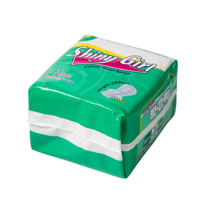 Ladylike Organik Kapas Feminin Bantalan Kapas Antibakteri Menstruasi Pad Bersayap