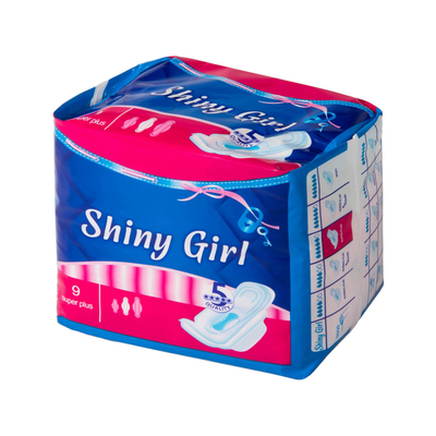 Pembalut Wanita Mint Shiny Girl Sekali Pakai / Bantalan Ultra Maxi Alami 155mm