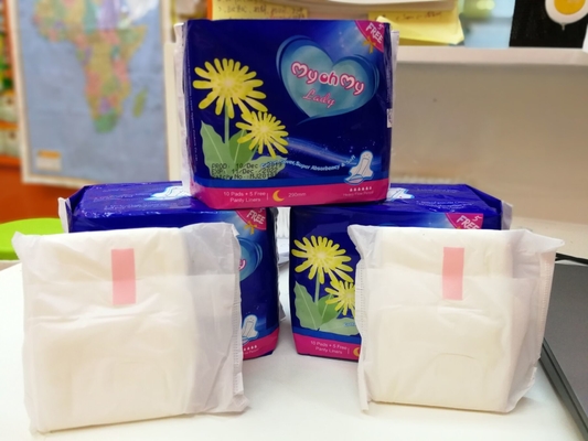 Pembalut Menstruasi Alami Kebersihan Feminin Malam Gunakan Pembalut Wanita OEM