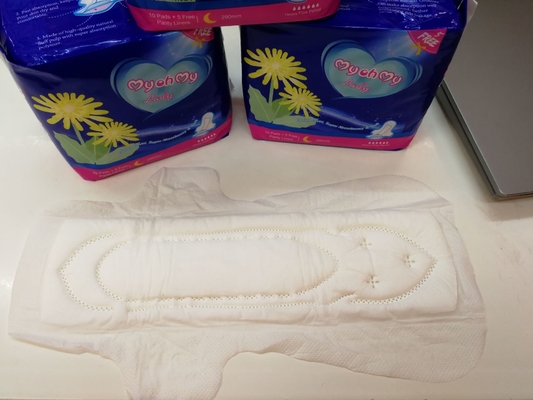 Pembalut Pembalut Organik 280mm Pembalut Sutra Kering Untuk Wanita