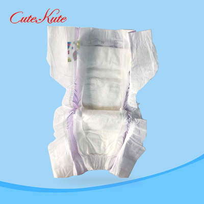 100% Katun Popok Bayi Dengan Pinggang Elastis Penyerap Ekstra Tipis yang Dapat Disesuaikan
