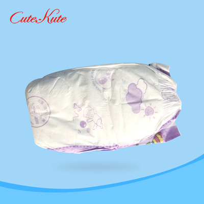 100% Katun Popok Bayi Dengan Pinggang Elastis Penyerap Ekstra Tipis yang Dapat Disesuaikan