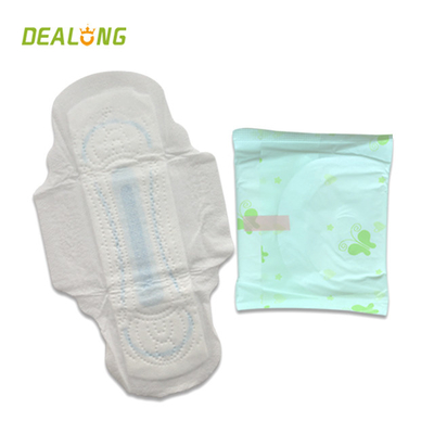 155mm Sanitary Napkin Pads Sayap Anion Halus Untuk Penggunaan Hari Wanita