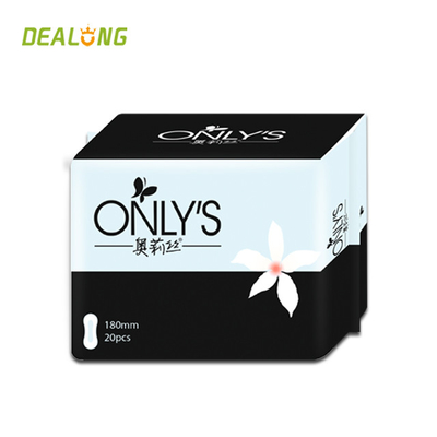 Dicetak 250mm Pembalut Bersalin Kekeringan Sofy Mint Pad Untuk Penggunaan Hari Wanita