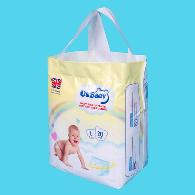 Blue ADL Baby Pull Up Pants Pull Up Overnight Popok SGS Untuk Pelatihan
