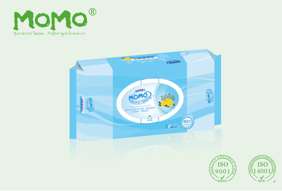Tisu Basah Bayi Antiseptik Blueberry Pearl Timbul Bakterisida FDA