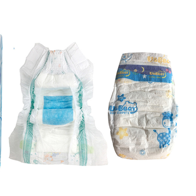Popok Bayi Lembut ADL Fluff Pulp Absorbency 500ml Wetness Indicator Popok