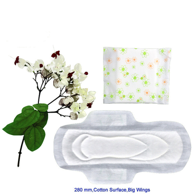 Herbal Organic Cotton Sanitary Napkins Hygiene 100% Cotton Maxi Pads Premium