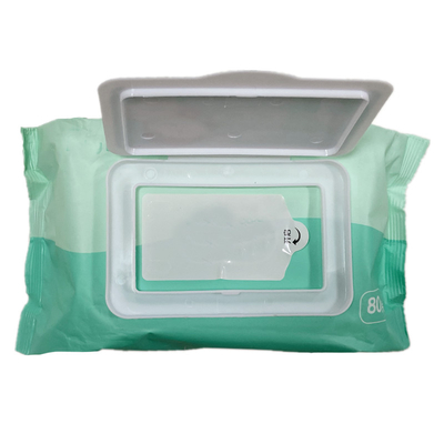 Spunlace Water Non Woven Tisu Basah Lavender Meshed Sensitif Cleaning