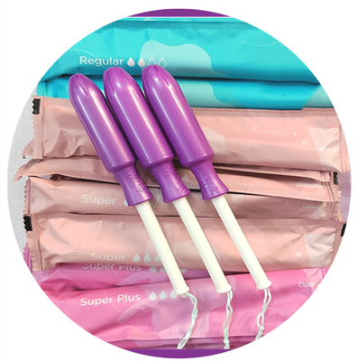 Aplikator Kapas Wanita Higienis Tampon Biodegradable