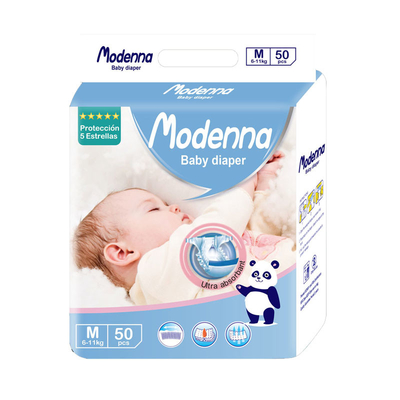 Dicetak Fluff Pulp SAP Popok Bayi Sekali Pakai Bernapas yang Dapat Disesuaikan